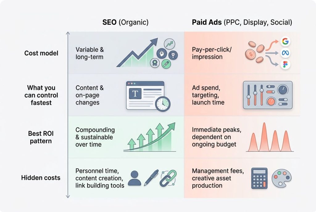 Comparing Lead Generation: SEO vs Paid Ads