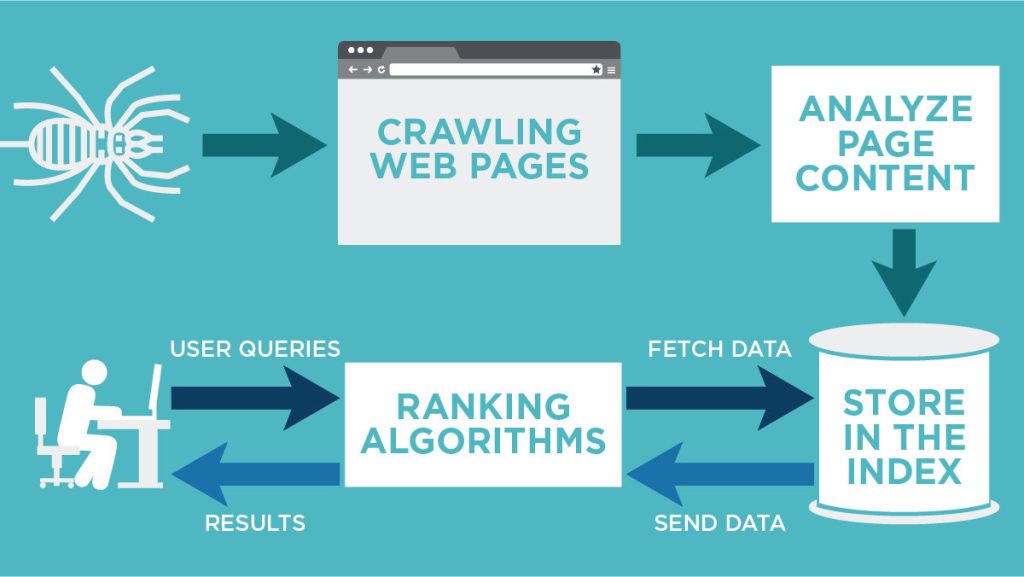 Crawling and indexing process